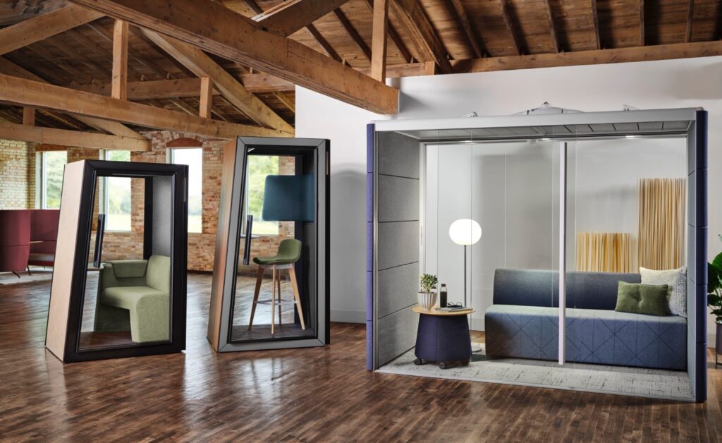 Steelcase booths and pods