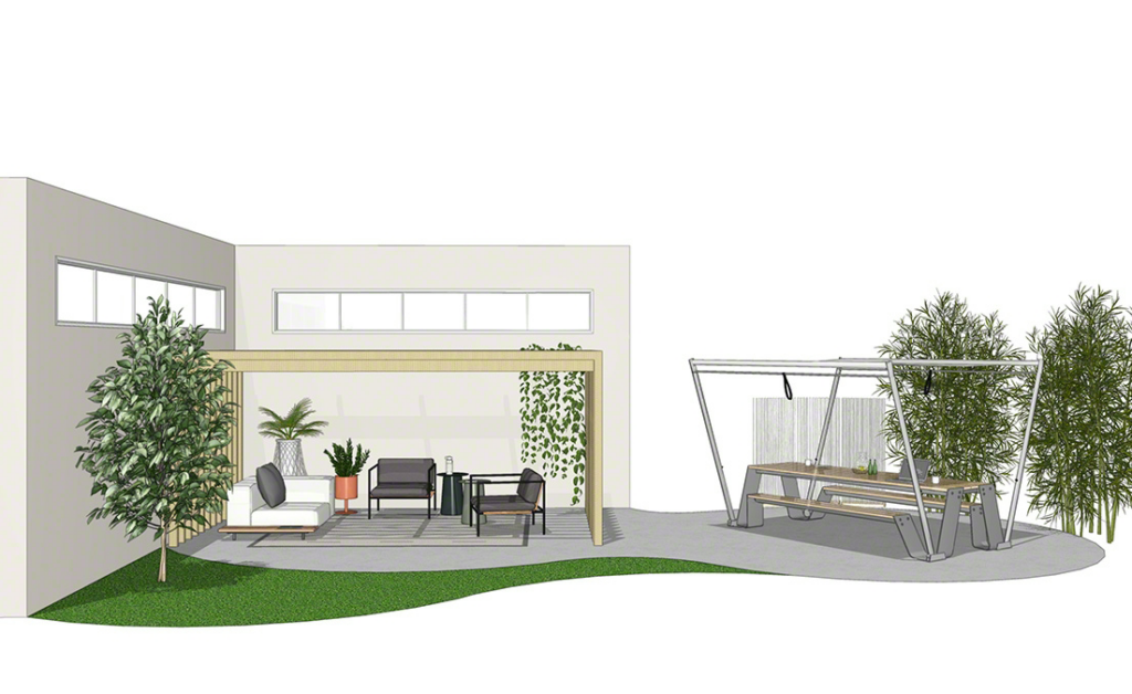 steelcase rendering outdoor space