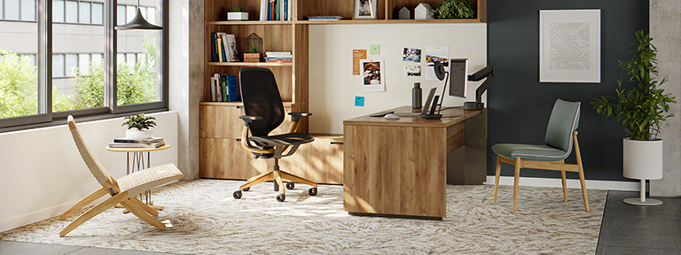 slim leg private office