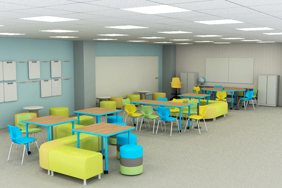 steelcase rendering classroom