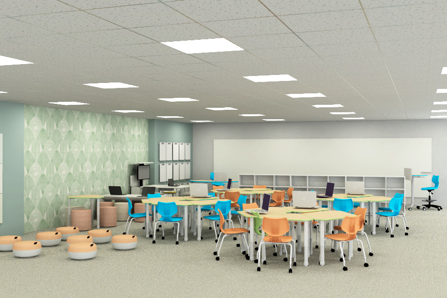 steelcase rendering classroom