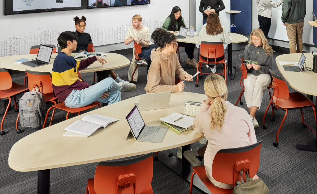 high school classroom