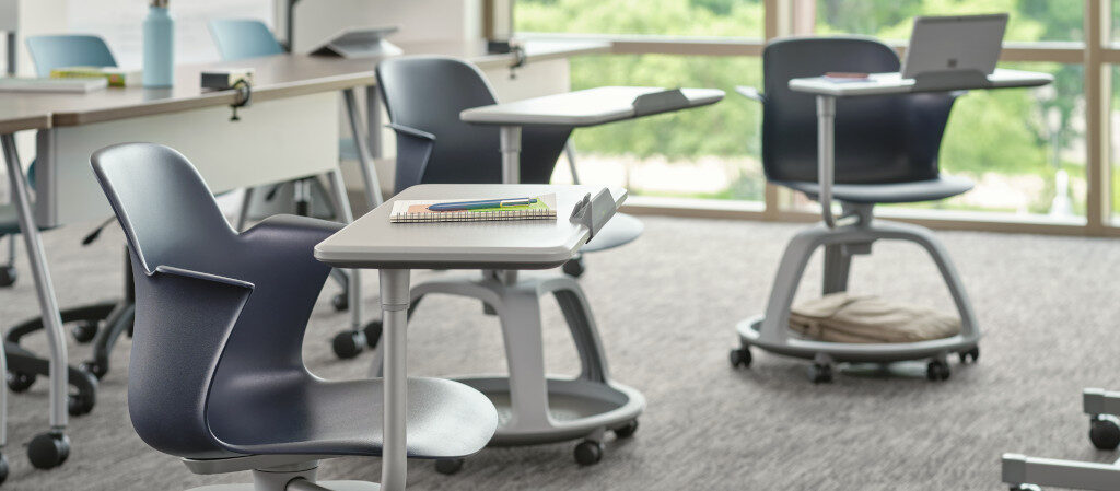 blue node chair classroom