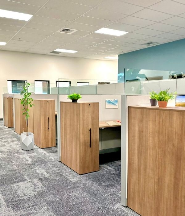office cubicles and workstations